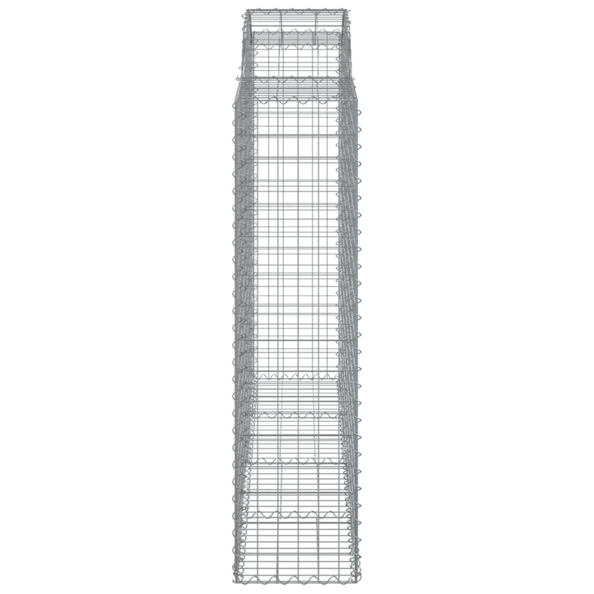 vidaXL Συρματοκιβώτια Τοξωτά 7 τεμ. 200x50x160/180 εκ. Γαλβαν. Ατσάλι