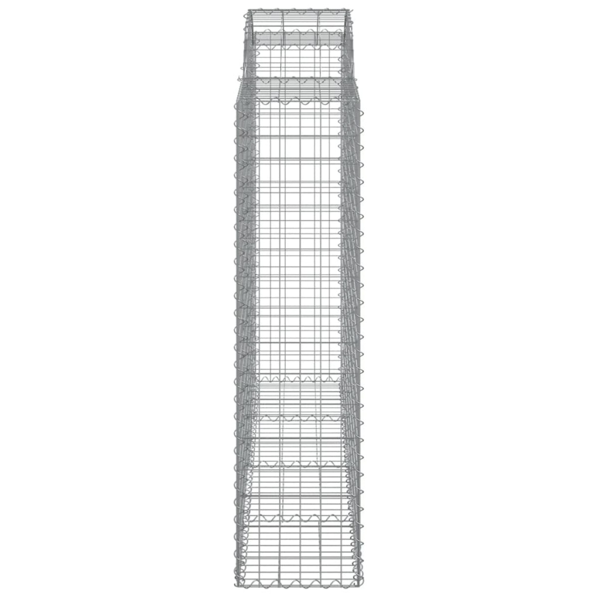 vidaXL Συρματοκιβώτια Τοξωτά 8 τεμ. 200x50x160/180 εκ. Γαλβαν. Ατσάλι