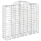 vidaXL Συρματοκιβώτια Τοξωτά 14 τεμ. 200x50x160/180 εκ. Γαλβαν. Ατσάλι