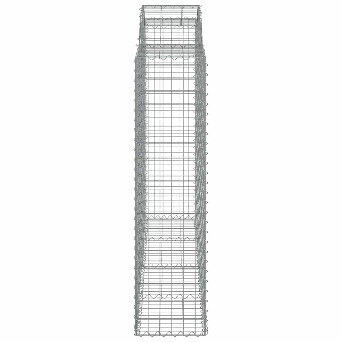 vidaXL Συρματοκιβώτια Τοξωτά 15 τεμ. 200x50x160/180 εκ. Γαλβαν. Ατσάλι