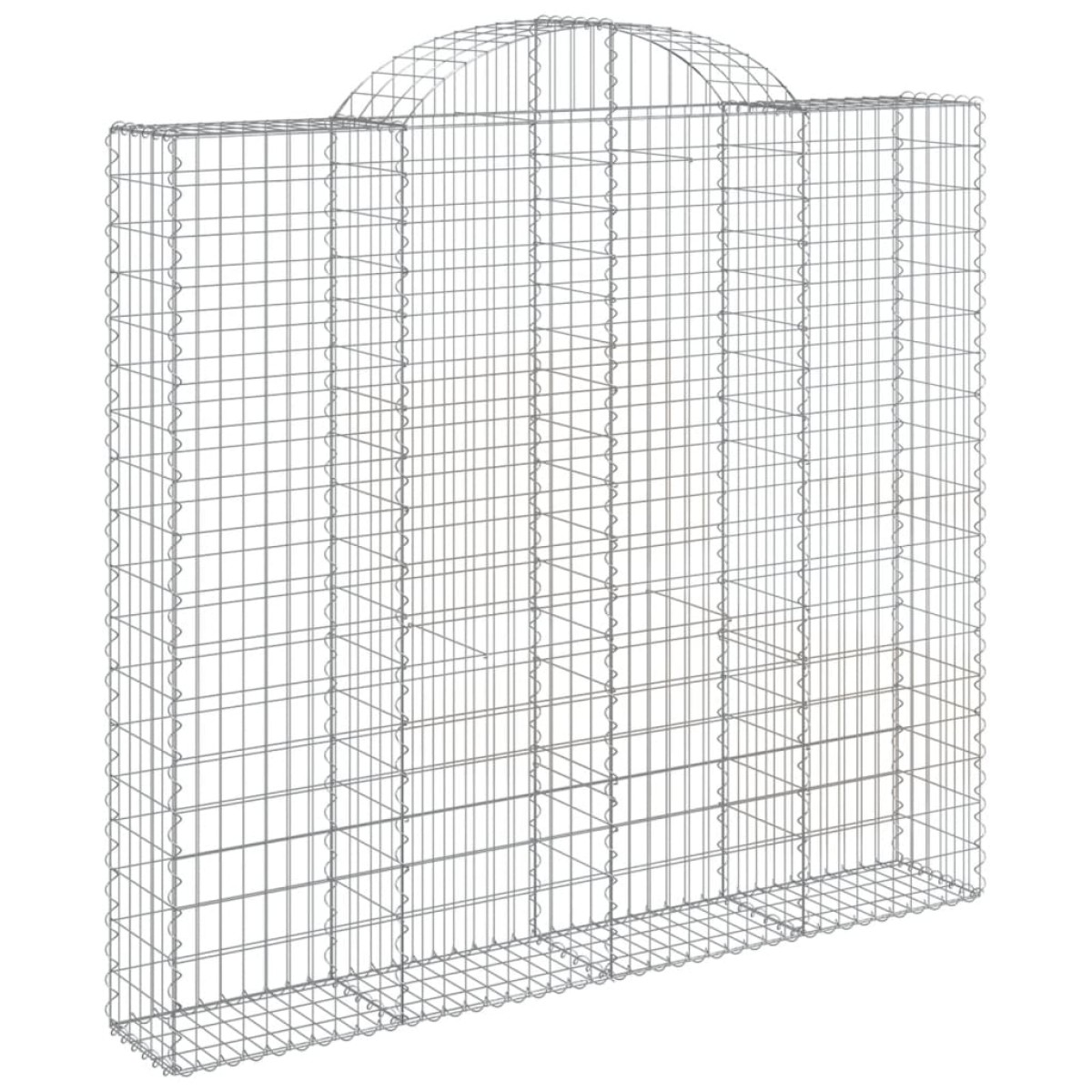 vidaXL Συρματοκιβώτια Τοξωτά 11 τεμ. 200x50x180/200 εκ. Γαλβαν. Ατσάλι
