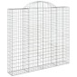 vidaXL Συρματοκιβώτια Τοξωτά 11 τεμ. 200x50x180/200 εκ. Γαλβαν. Ατσάλι