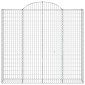 vidaXL Συρματοκιβώτια Τοξωτά 11 τεμ. 200x50x180/200 εκ. Γαλβαν. Ατσάλι