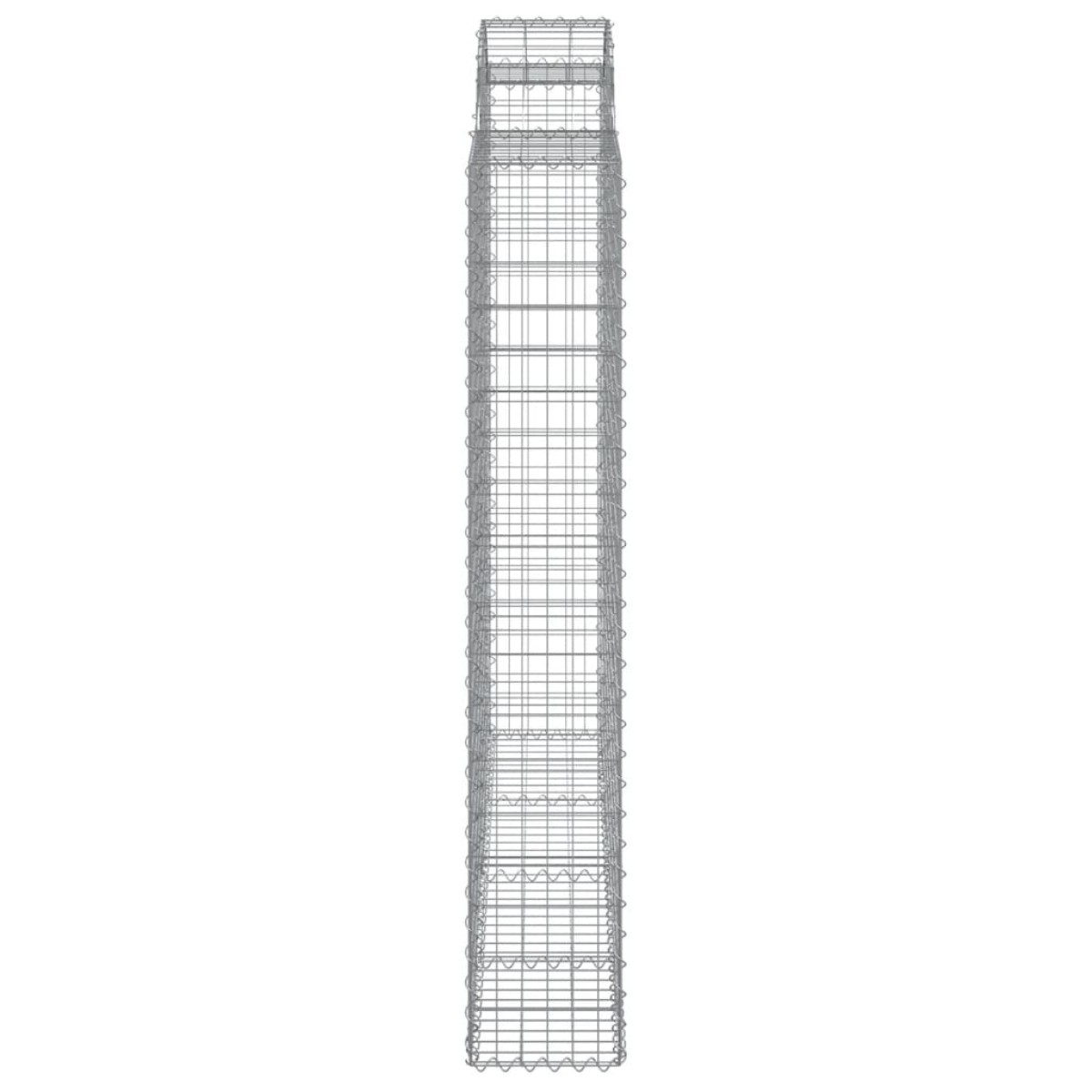 vidaXL Συρματοκιβώτια Τοξωτά 11 τεμ. 200x50x180/200 εκ. Γαλβαν. Ατσάλι