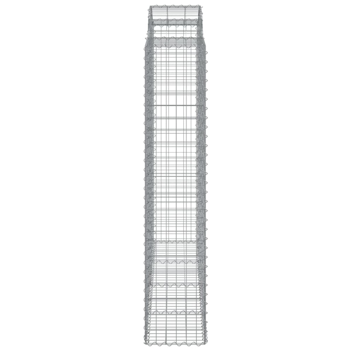 vidaXL Συρματοκιβώτια Τοξωτά 6 τεμ. 200x50x200/220 εκ. Γαλβαν. Ατσάλι