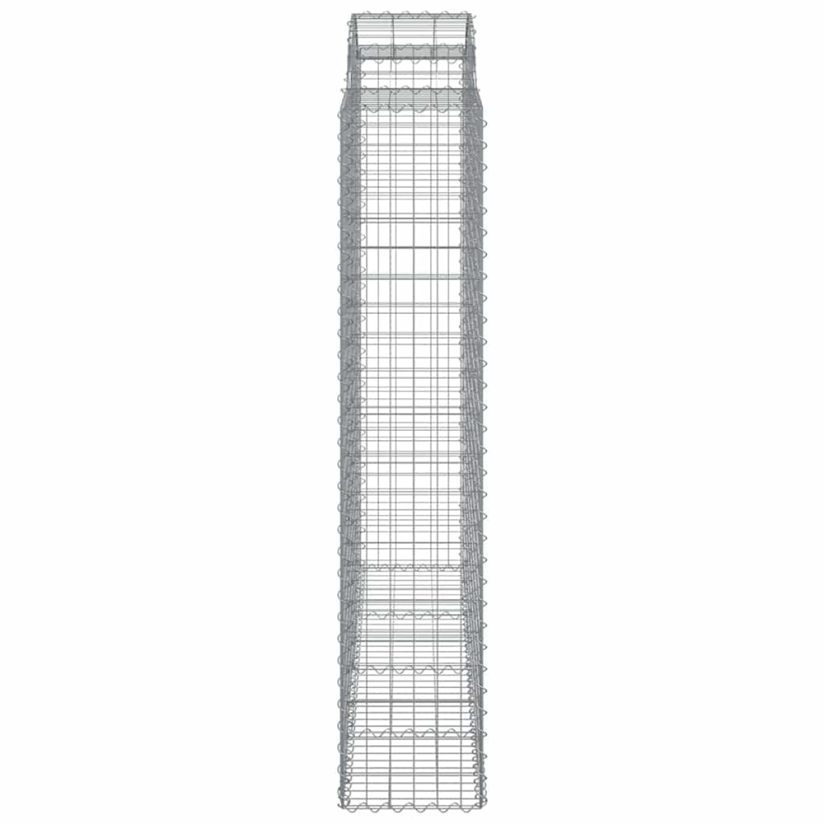 vidaXL Συρματοκιβώτια Τοξωτά 7 τεμ. 200x50x200/220 εκ. Γαλβαν. Ατσάλι