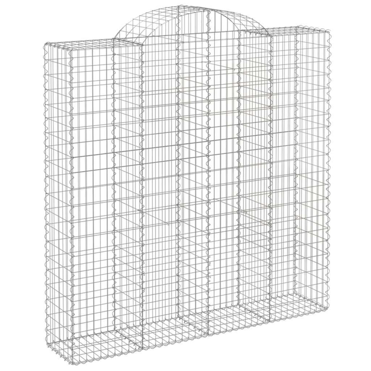 vidaXL Συρματοκιβώτια Τοξωτά 9 τεμ. 200x50x200/220 εκ. Γαλβαν. Ατσάλι