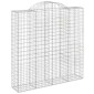 vidaXL Συρματοκιβώτια Τοξωτά 9 τεμ. 200x50x200/220 εκ. Γαλβαν. Ατσάλι