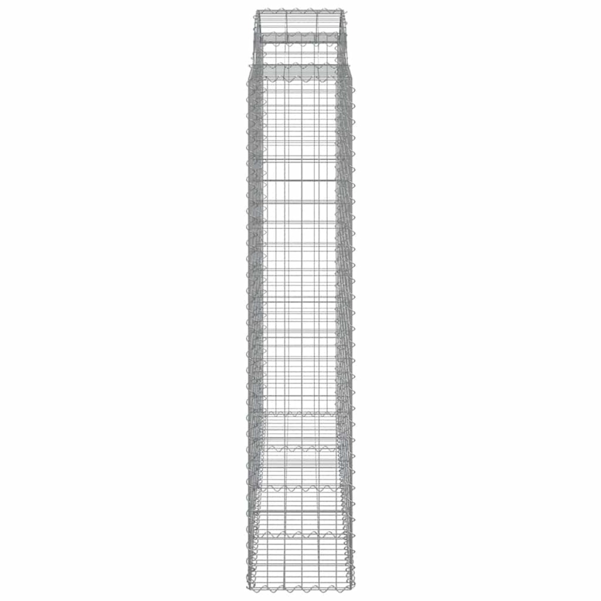 vidaXL Συρματοκιβώτια Τοξωτά 9 τεμ. 200x50x200/220 εκ. Γαλβαν. Ατσάλι