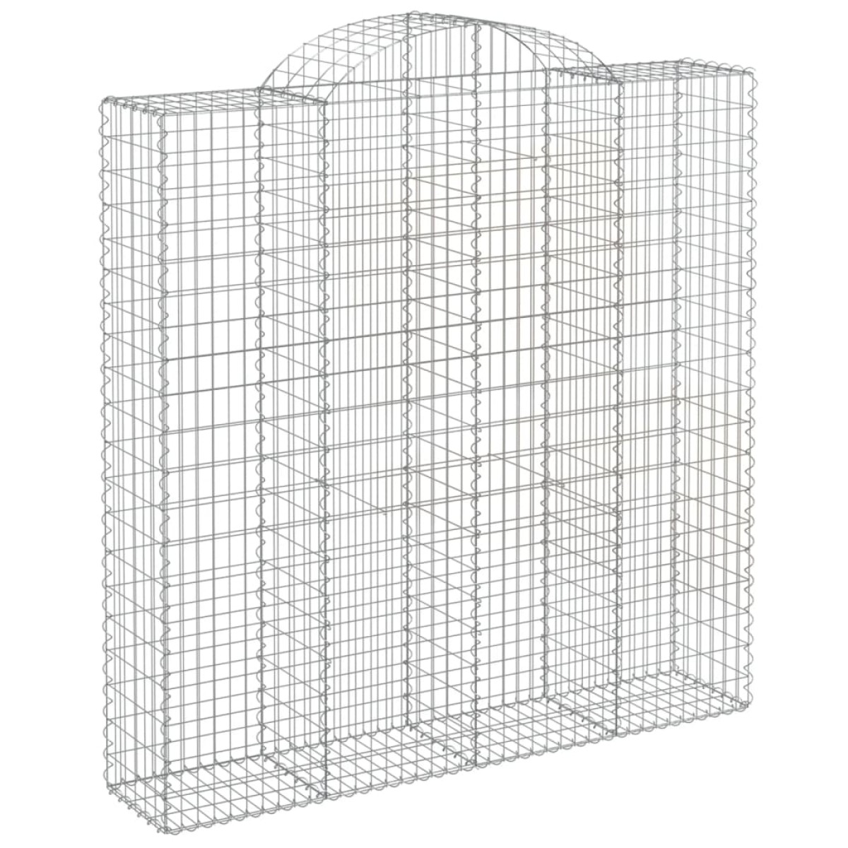 vidaXL Συρματοκιβώτια Τοξωτά 10 τεμ. 200x50x200/220 εκ. Γαλβαν. Ατσάλι