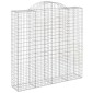vidaXL Συρματοκιβώτια Τοξωτά 10 τεμ. 200x50x200/220 εκ. Γαλβαν. Ατσάλι