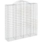 vidaXL Συρματοκιβώτια Τοξωτά 12 τεμ. 200x50x200/220 εκ. Γαλβαν. Ατσάλι