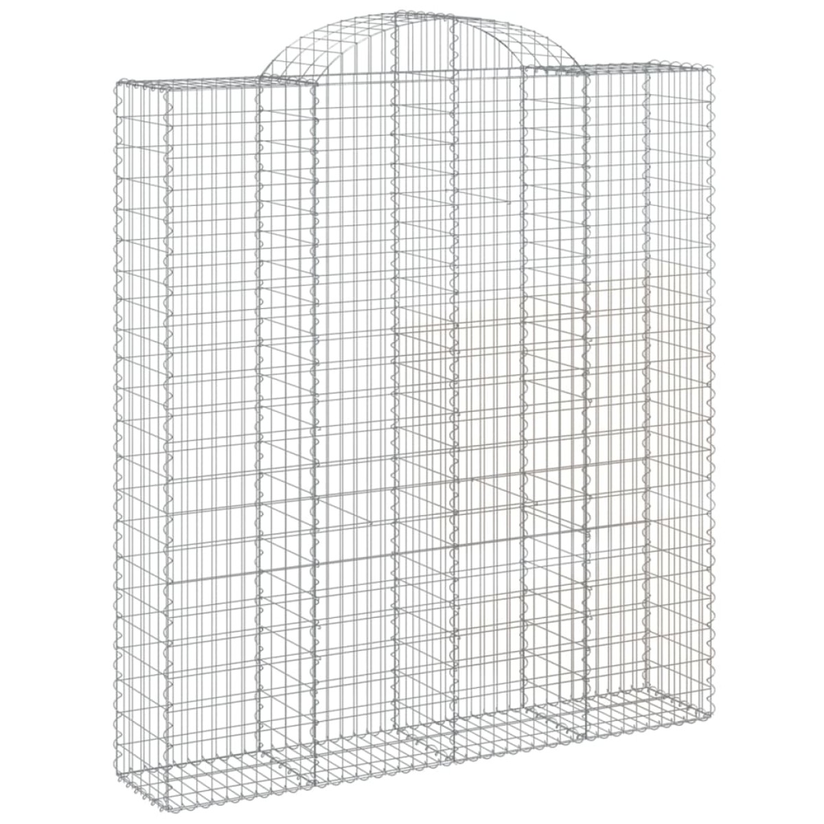 vidaXL Συρματοκιβώτια Τοξωτά 2 τεμ. 200x50x220/240 εκ. Γαλβαν. Ατσάλι