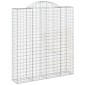 vidaXL Συρματοκιβώτια Τοξωτά 2 τεμ. 200x50x220/240 εκ. Γαλβαν. Ατσάλι