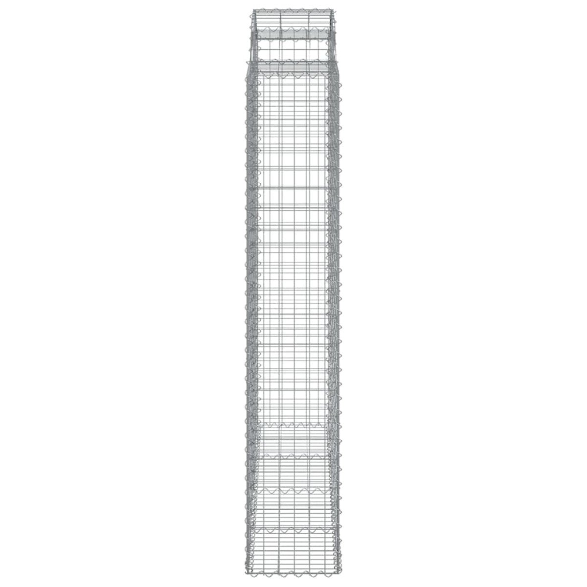 vidaXL Συρματοκιβώτια Τοξωτά 4 τεμ. 200x50x220/240 εκ. Γαλβαν. Ατσάλι