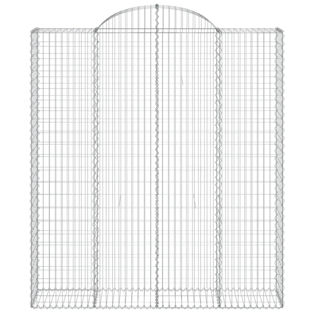 vidaXL Συρματοκιβώτια Τοξωτά 8 τεμ. 200x50x220/240 εκ. Γαλβαν. Ατσάλι