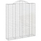 vidaXL Συρματοκιβώτια Τοξωτά 12 τεμ. 200x50x220/240 εκ. Γαλβαν. Ατσάλι