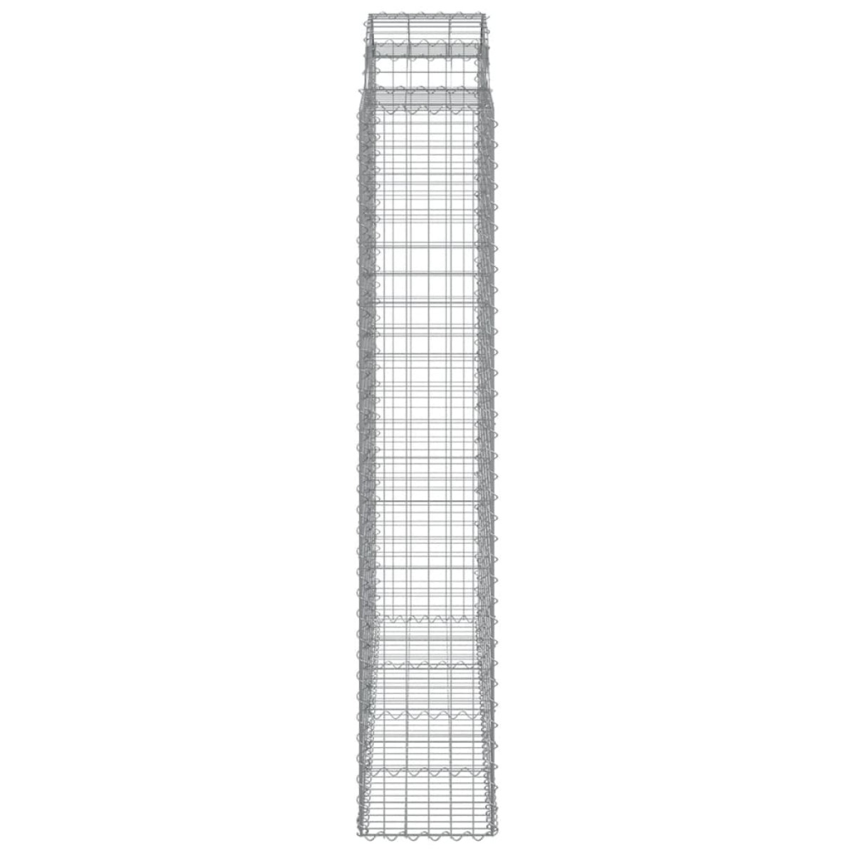 vidaXL Συρματοκιβώτια Τοξωτά 15 τεμ. 200x50x220/240 εκ. Γαλβαν. Ατσάλι