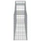 vidaXL Συρματοκιβώτια Τοξωτά 4 τεμ. 300x30x60/80 εκ. Γαλβαν. Ατσάλι