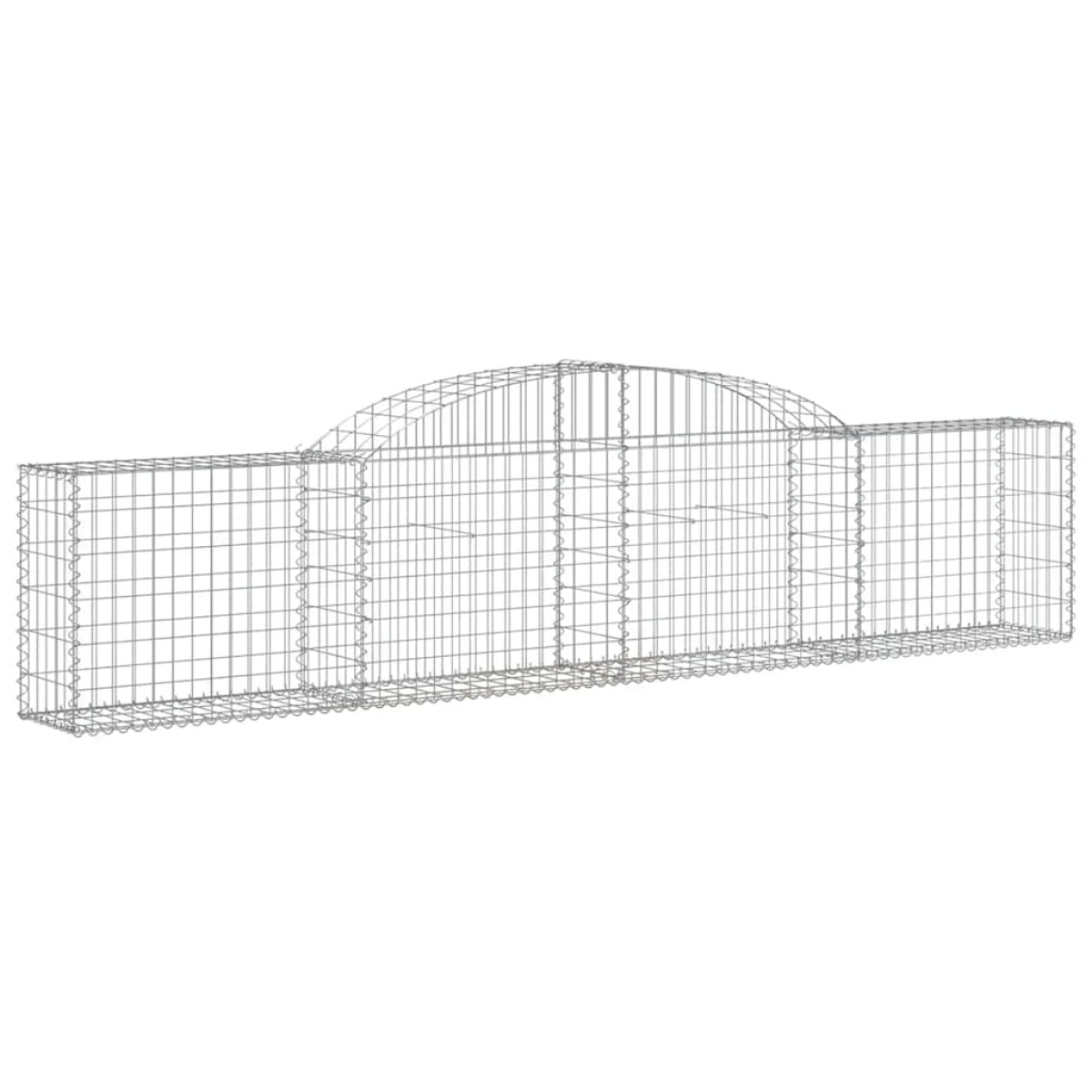vidaXL Συρματοκιβώτια Τοξωτά 5 τεμ. 300x30x60/80 εκ. Γαλβαν. Ατσάλι