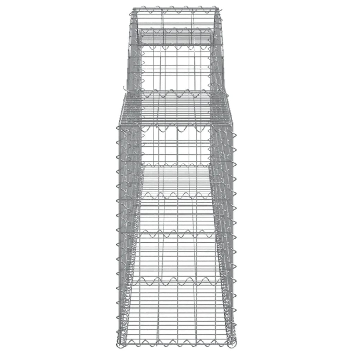 vidaXL Συρματοκιβώτια Τοξωτά 6 τεμ. 300x30x60/80 εκ. Γαλβαν. Ατσάλι