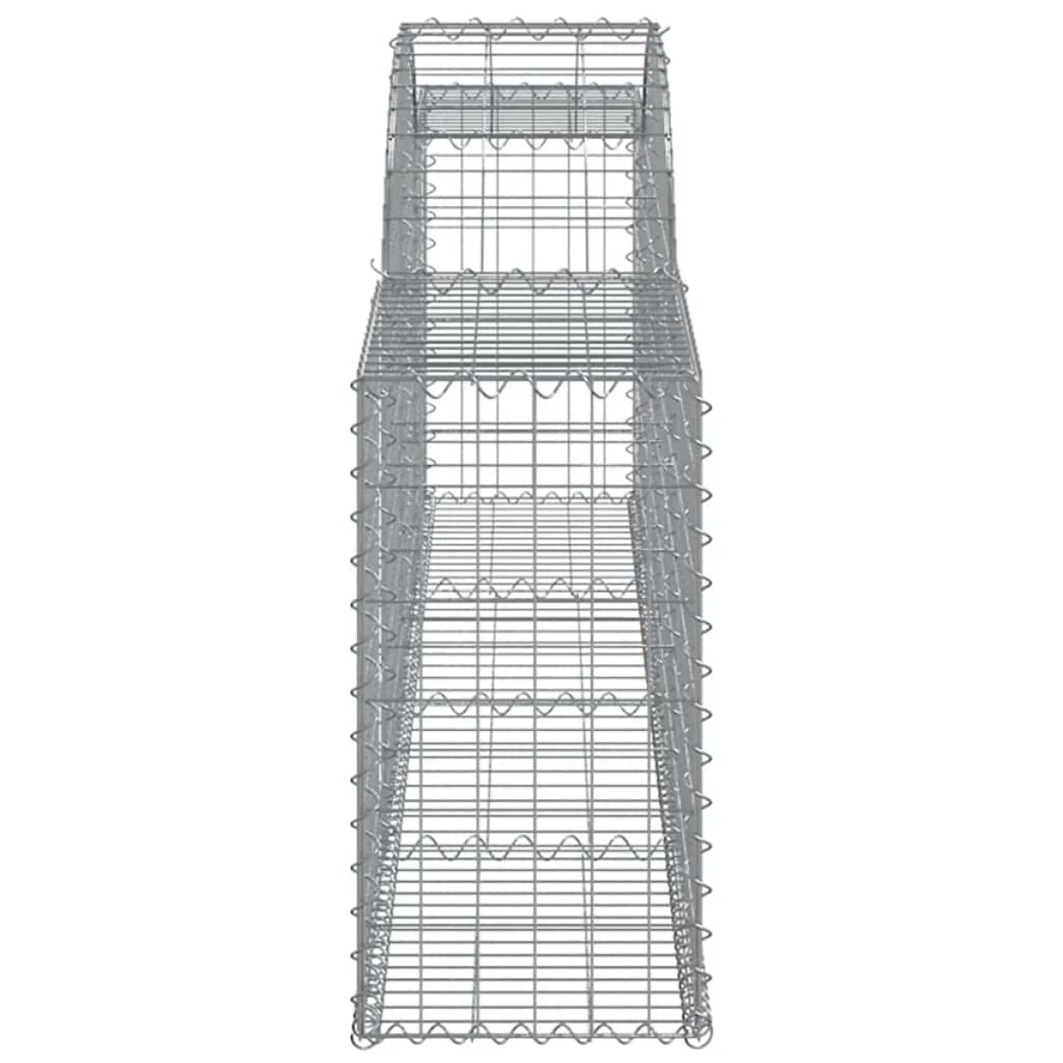 vidaXL Συρματοκιβώτια Τοξωτά 9 τεμ. 300x30x60/80 εκ. Γαλβαν. Ατσάλι