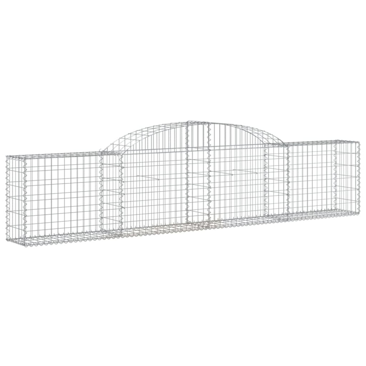 vidaXL Συρματοκιβώτια Τοξωτά 11 τεμ. 300x30x60/80 εκ. Γαλβαν. Ατσάλι
