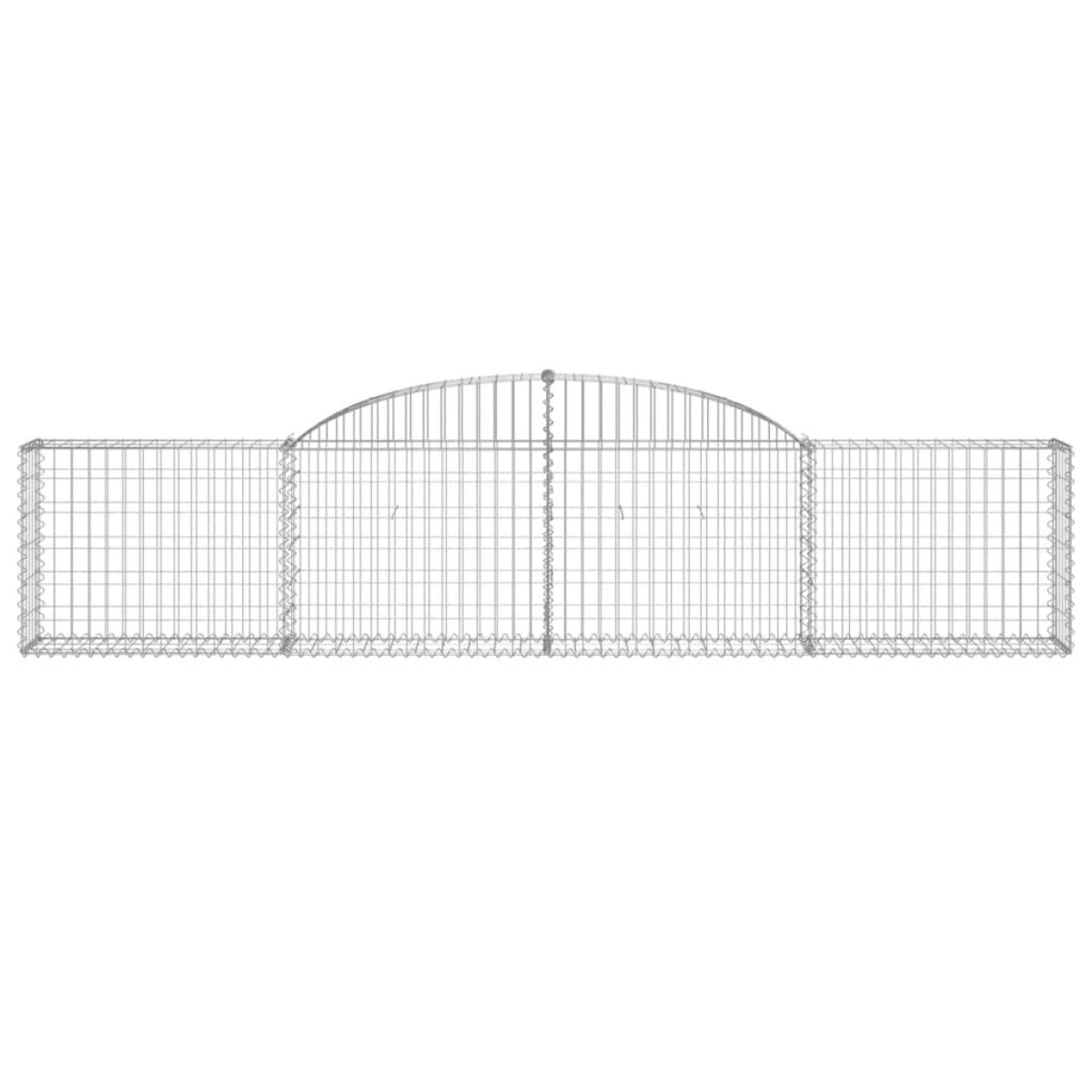 vidaXL Συρματοκιβώτια Τοξωτά 20 τεμ. 300x30x60/80 εκ. Γαλβαν. Ατσάλι