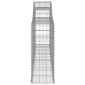 vidaXL Συρματοκιβώτια Τοξωτά 2 τεμ. 300x30x80/100 εκ. Γαλβαν. Ατσάλι