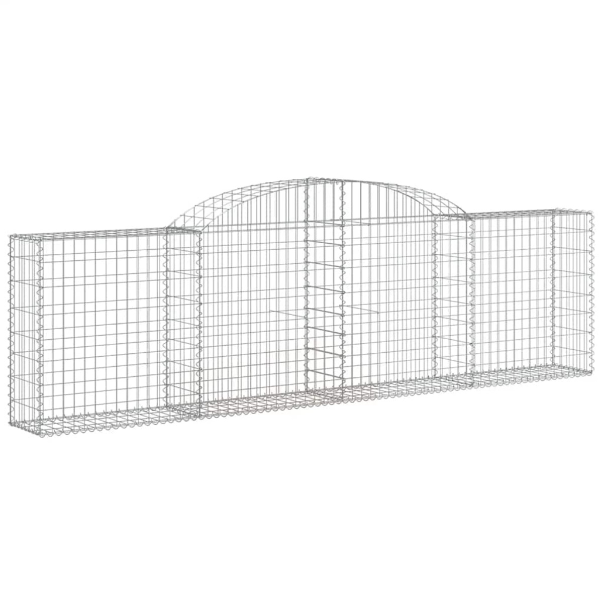 vidaXL Συρματοκιβώτια Τοξωτά 5 τεμ. 300x30x80/100 εκ. Γαλβαν. Ατσάλι