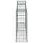 vidaXL Συρματοκιβώτια Τοξωτά 5 τεμ. 300x30x80/100 εκ. Γαλβαν. Ατσάλι