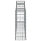 vidaXL Συρματοκιβώτια Τοξωτά 9 τεμ. 300x30x80/100 εκ. Γαλβαν. Ατσάλι