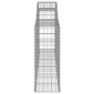 vidaXL Συρματοκιβώτια Τοξωτά 17 τεμ. 300x30x80/100 εκ. Γαλβαν. Ατσάλι