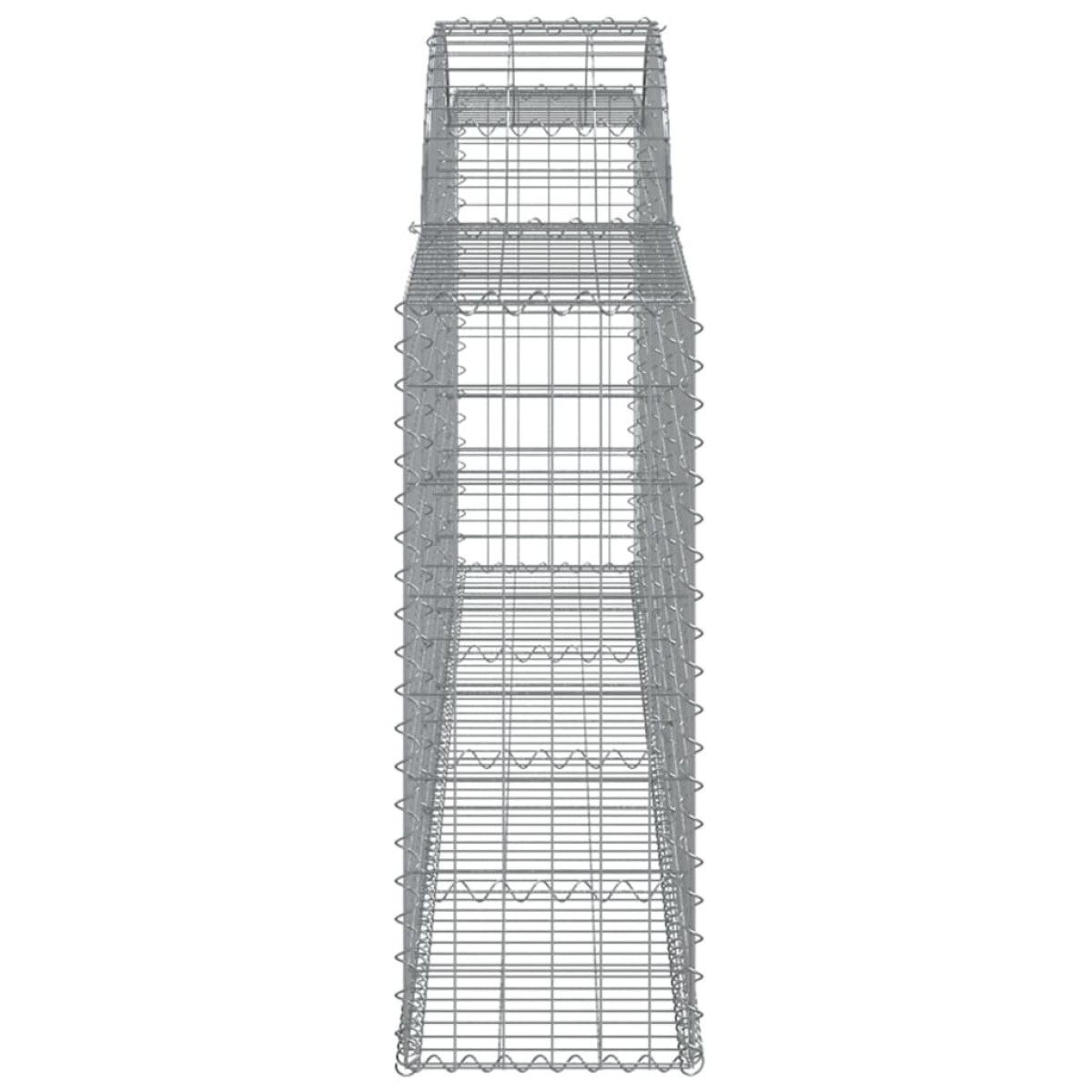 vidaXL Συρματοκιβώτια Τοξωτά 25 τεμ. 300x30x80/100 εκ. Γαλβαν. Ατσάλι