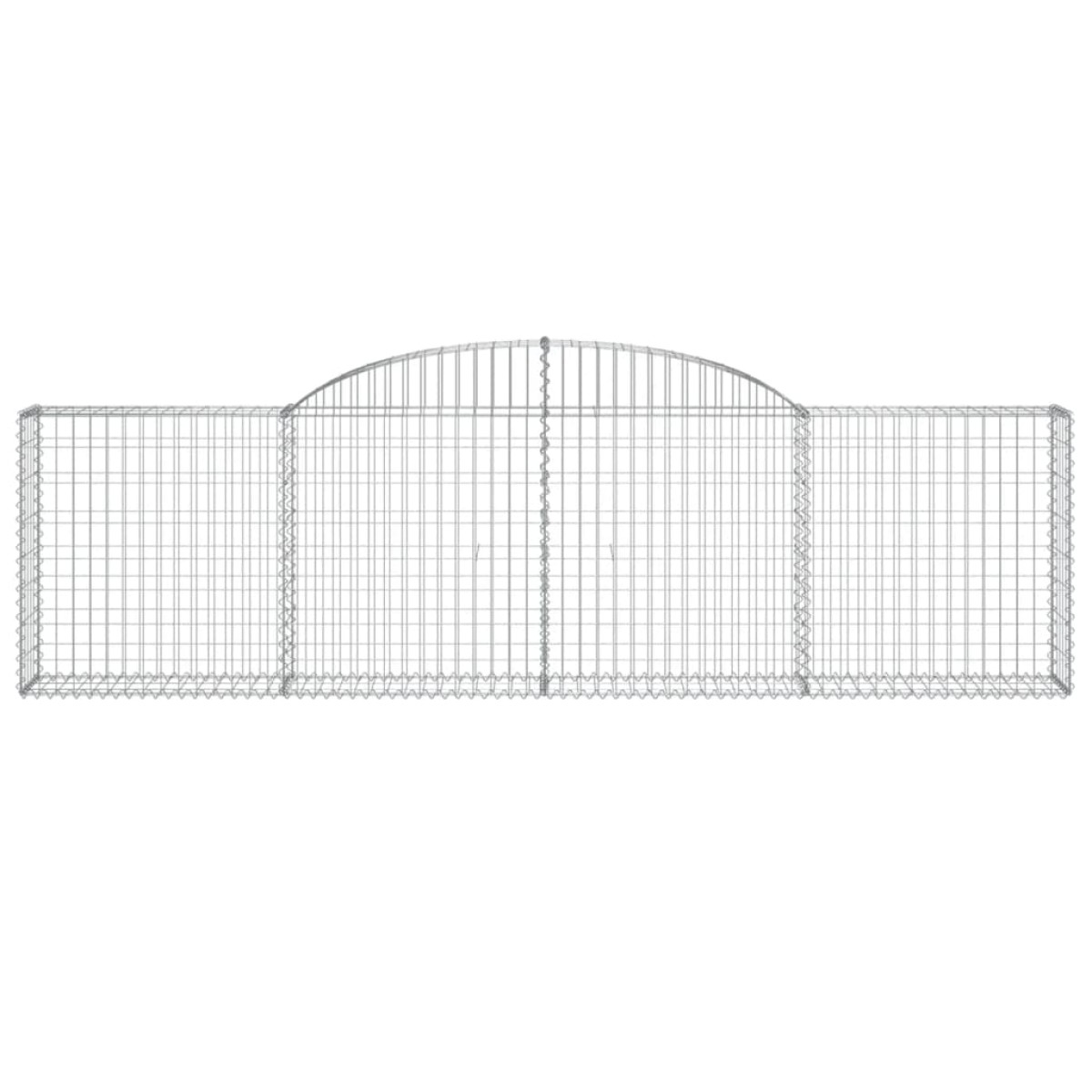 vidaXL Συρματοκιβώτια Τοξωτά 30 τεμ. 300x30x80/100 εκ. Γαλβαν. Ατσάλι