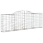 vidaXL Συρματοκιβώτια Τοξωτά 3 τεμ. 300x30x100/120 εκ. Γαλβαν. Ατσάλι