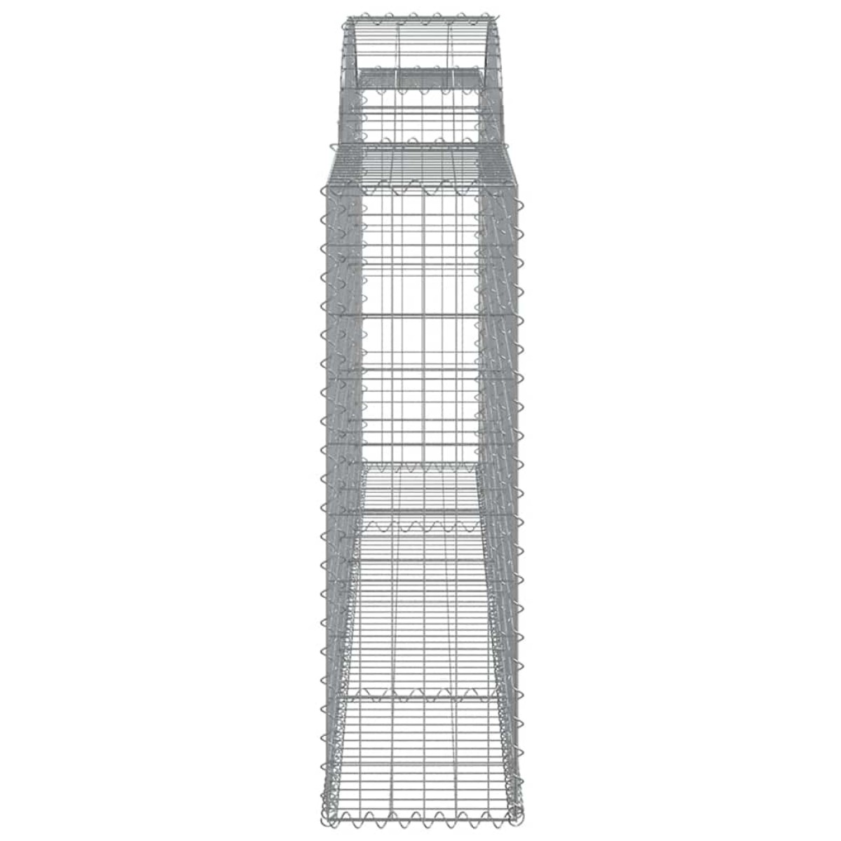 vidaXL Συρματοκιβώτια Τοξωτά 5 τεμ. 300x30x100/120 εκ. Γαλβαν. Ατσάλι