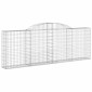 vidaXL Συρματοκιβώτια Τοξωτά 8 τεμ. 300x30x100/120 εκ. Γαλβαν. Ατσάλι