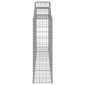 vidaXL Συρματοκιβώτια Τοξωτά 8 τεμ. 300x30x100/120 εκ. Γαλβαν. Ατσάλι