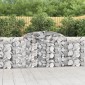 vidaXL Συρματοκιβώτια Τοξωτά 9 τεμ. 300x30x100/120 εκ. Γαλβαν. Ατσάλι