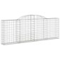 vidaXL Συρματοκιβώτια Τοξωτά 17 τεμ. 300x30x100/120 εκ. Γαλβαν. Ατσάλι