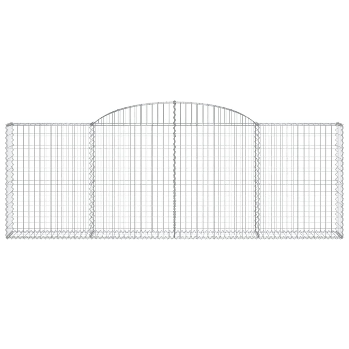 vidaXL Συρματοκιβώτια Τοξωτά 20 τεμ. 300x30x100/120 εκ. Γαλβαν. Ατσάλι