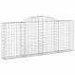 vidaXL Συρματοκιβώτια Τοξωτά 8 τεμ. 300x30x120/140 εκ. Γαλβαν. Ατσάλι