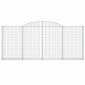 vidaXL Συρματοκιβώτια Τοξωτά 12 τεμ. 300x30x120/140 εκ. Γαλβαν. Ατσάλι