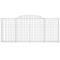vidaXL Συρματοκιβώτια Τοξωτά 25 τεμ. 300x30x120/140 εκ. Γαλβαν. Ατσάλι