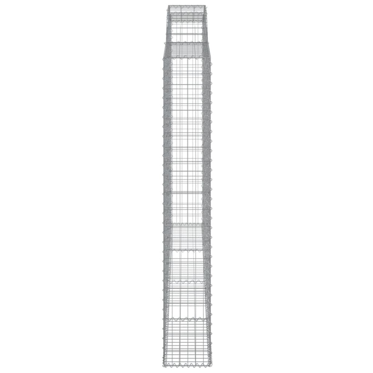vidaXL Συρματοκιβώτια Τοξωτά 5 τεμ. 300x30x200/220 εκ. Γαλβαν. Ατσάλι