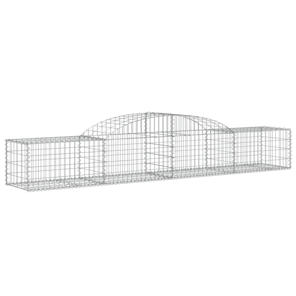 vidaXL Συρματοκιβώτια Τοξωτά 7 τεμ. 300x50x40/60 εκ. Γαλβαν. Ατσάλι