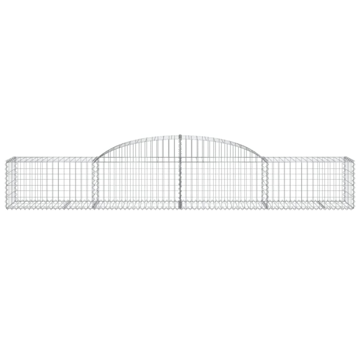 vidaXL Συρματοκιβώτια Τοξωτά 9 τεμ. 300x50x40/60 εκ. Γαλβαν. Ατσάλι