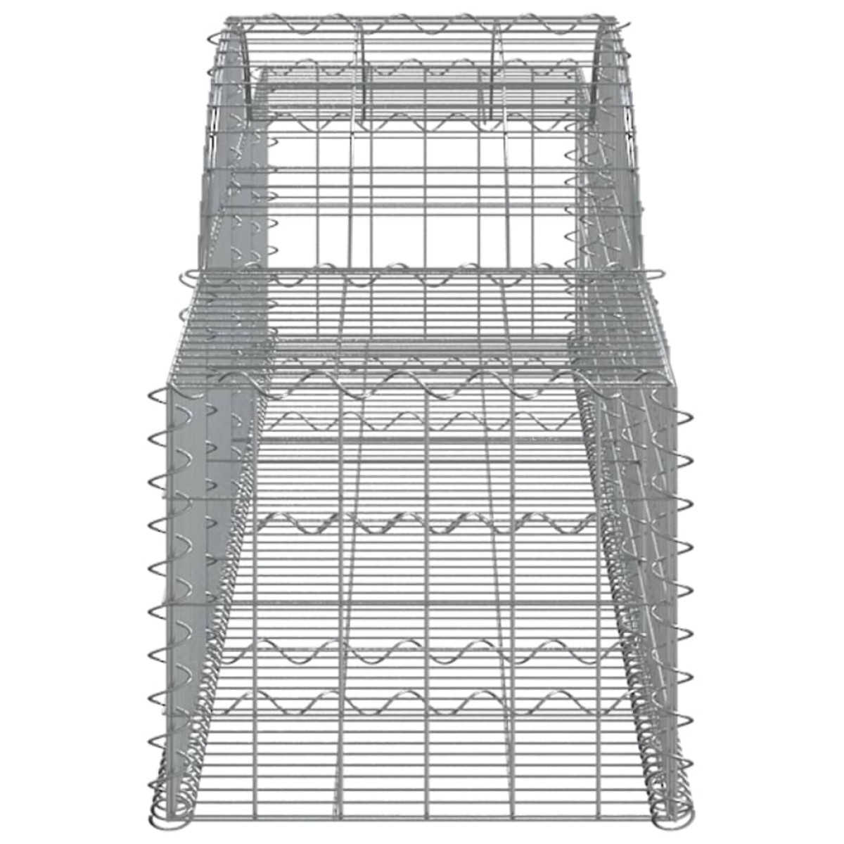 vidaXL Συρματοκιβώτια Τοξωτά 12 τεμ. 300x50x40/60 εκ. Γαλβαν. Ατσάλι