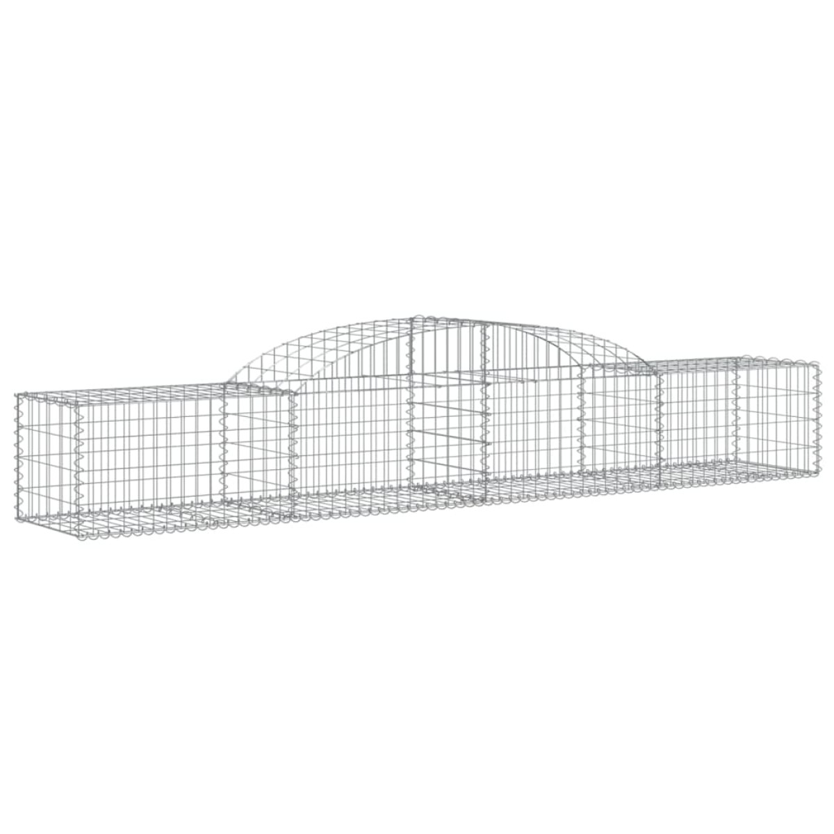 vidaXL Συρματοκιβώτια Τοξωτά 13 τεμ. 300x50x40/60 εκ. Γαλβαν. Ατσάλι